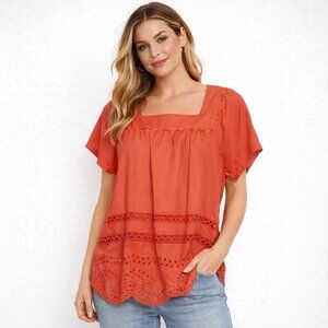 Madewell | Eyelet Angelica Top